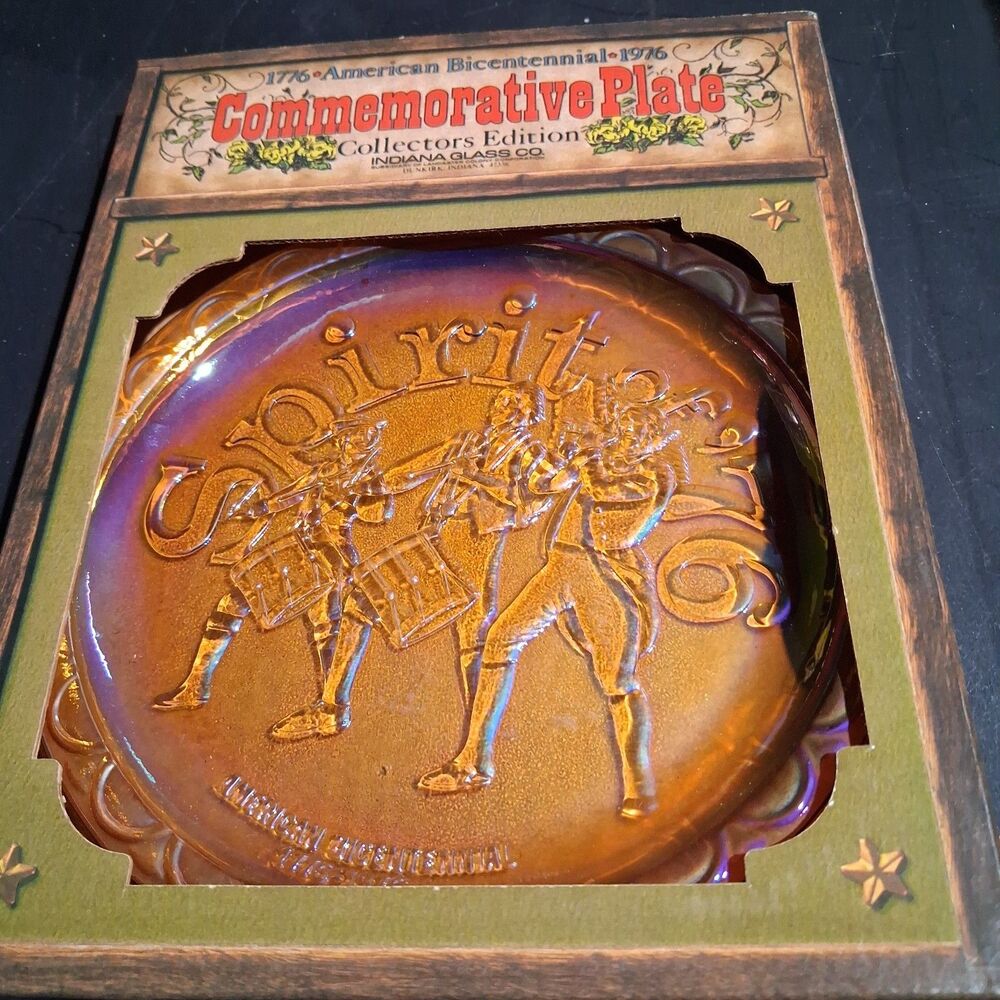 Vintage1776-1976 Bicentennial Commemorative Plate Collectors Edition 1983 Spirit